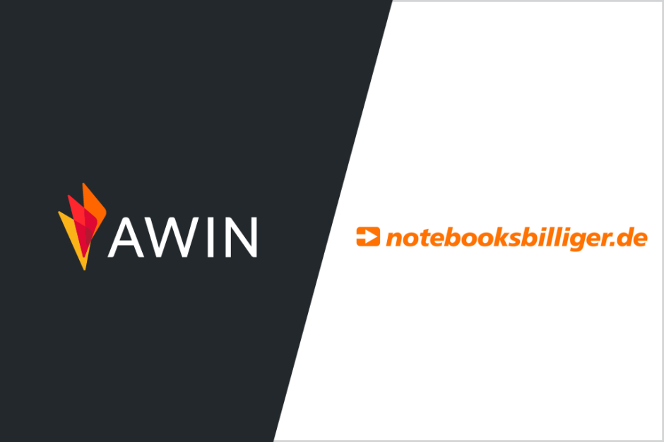 Logo Awin und notebooksbilliger.de
