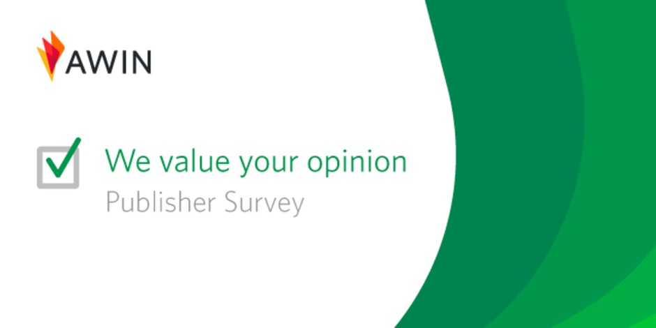 Banner Awin per la publisher survey