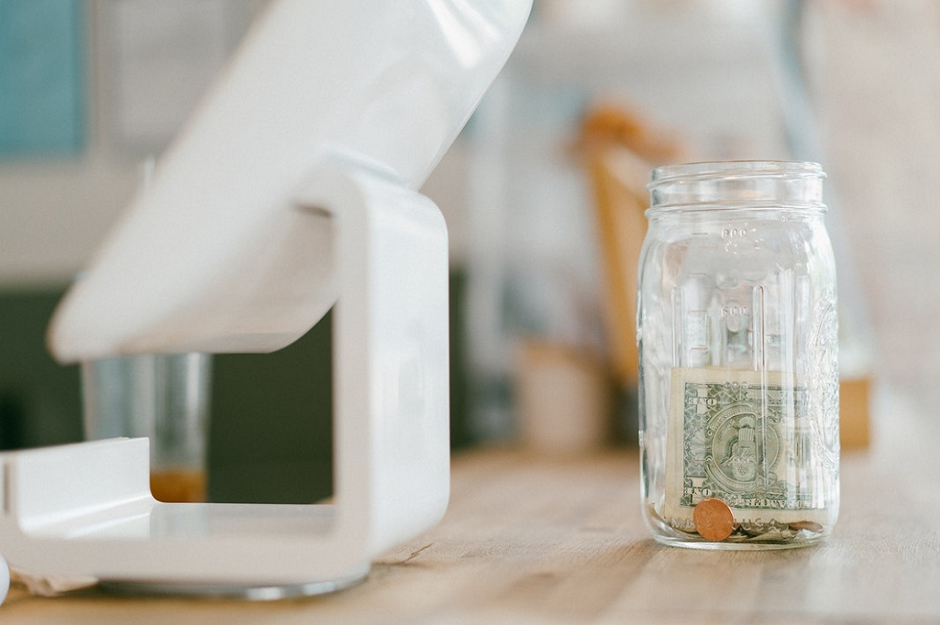transaction at till