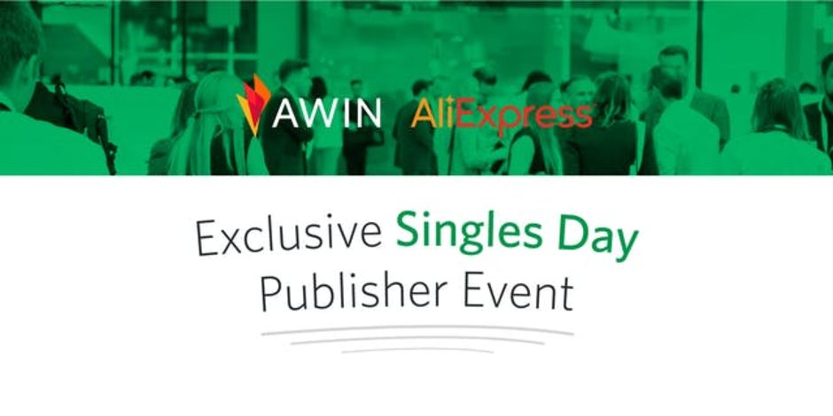 Creatività realizzata da Awin in occasione dell'evento dedicato al Single Day
