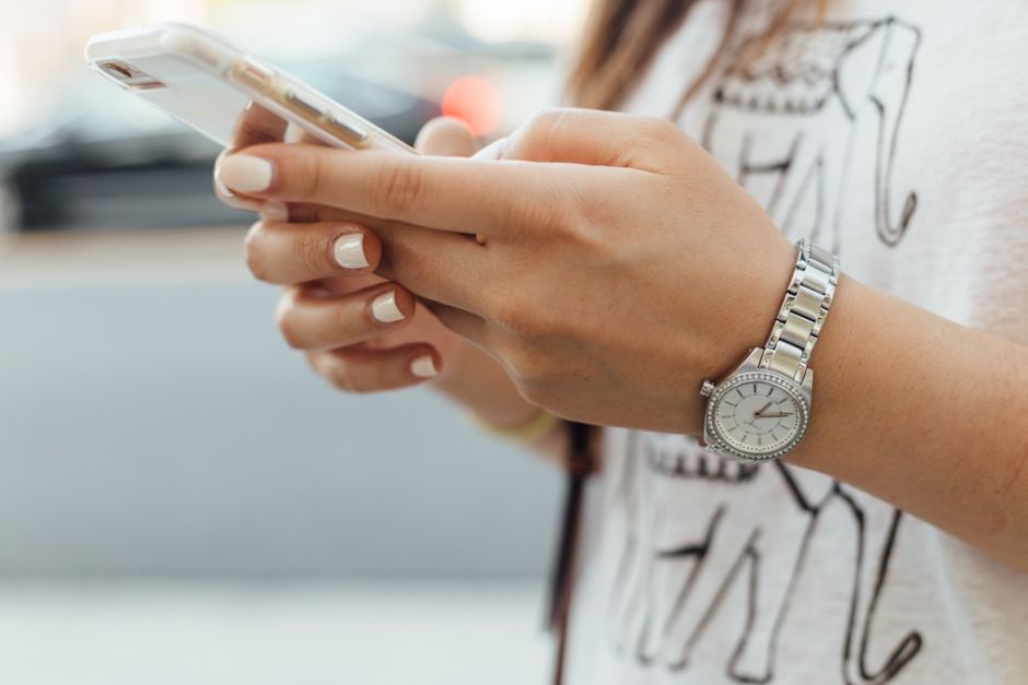 Person with a phone
