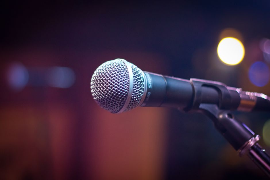 Photograph of a microphone