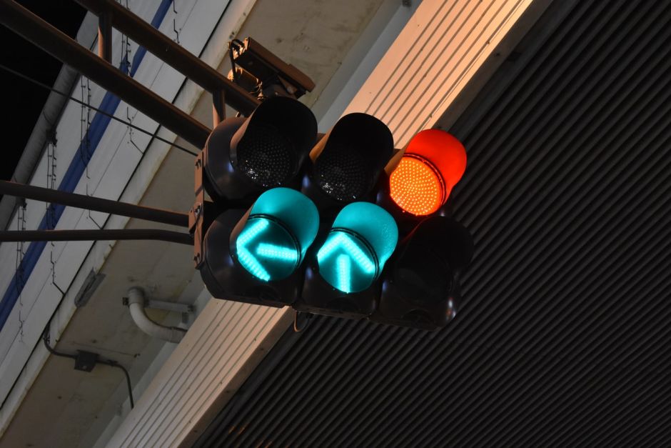 Ampel steht auf grün