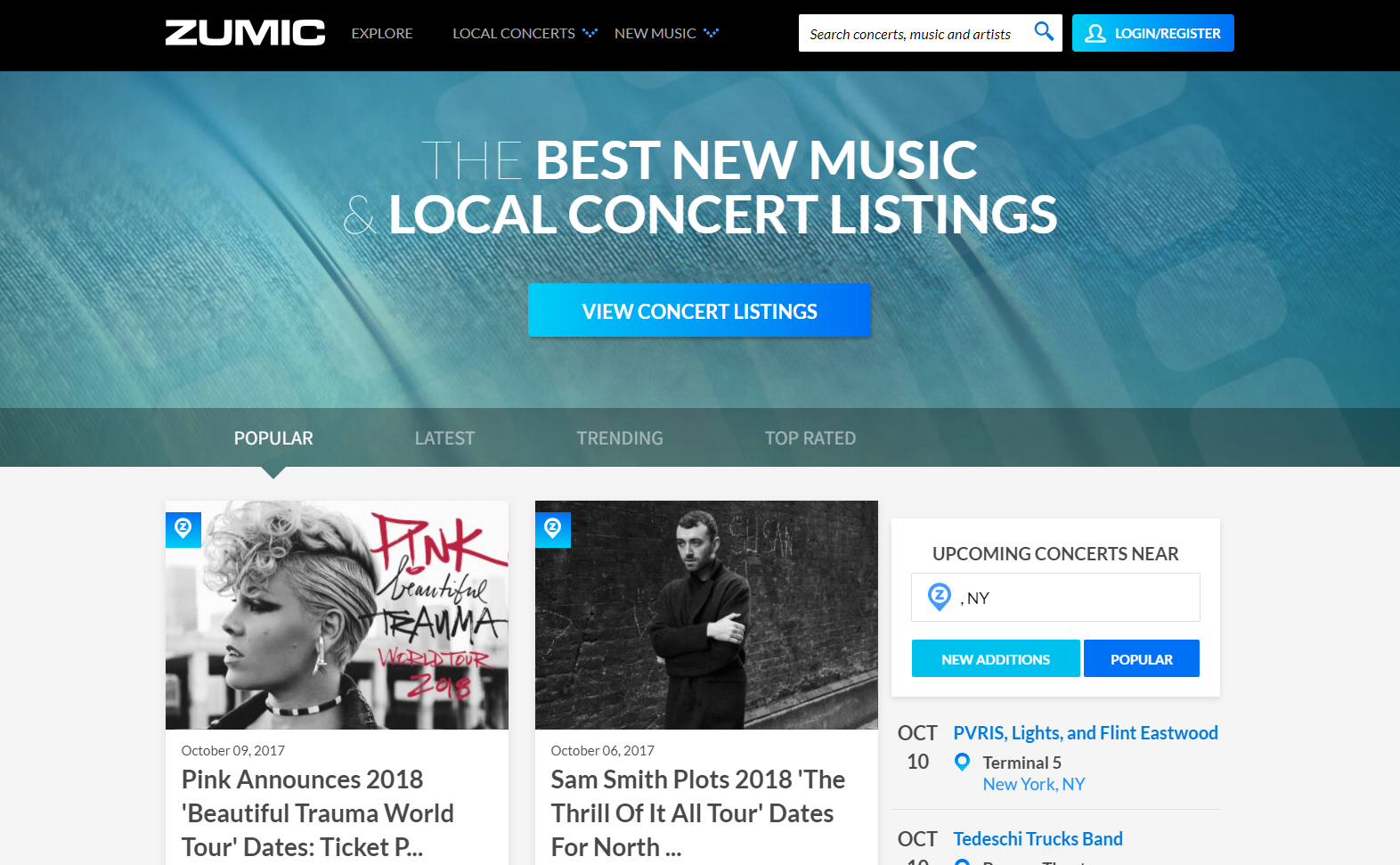 Zumic website