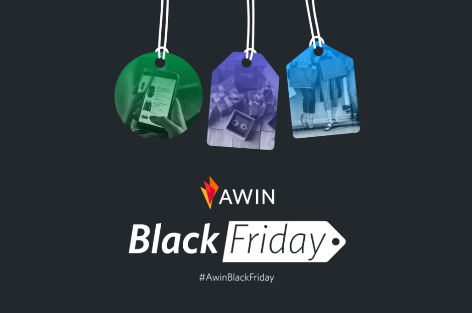 Creatività Awin realizzata per il Black Friday