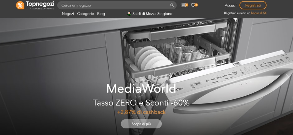 Screenshot homepage