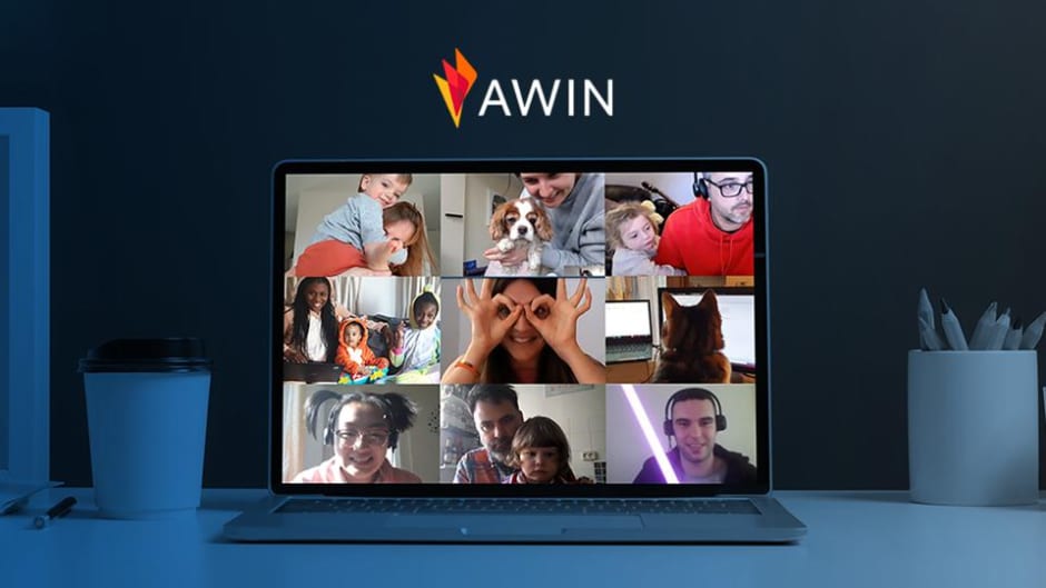 Screenshot di una call in Awin