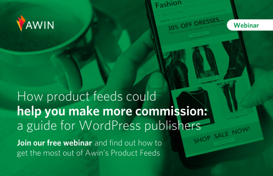 Awin product feed webinar date and time