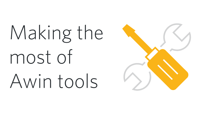 Making the most of Awin tools