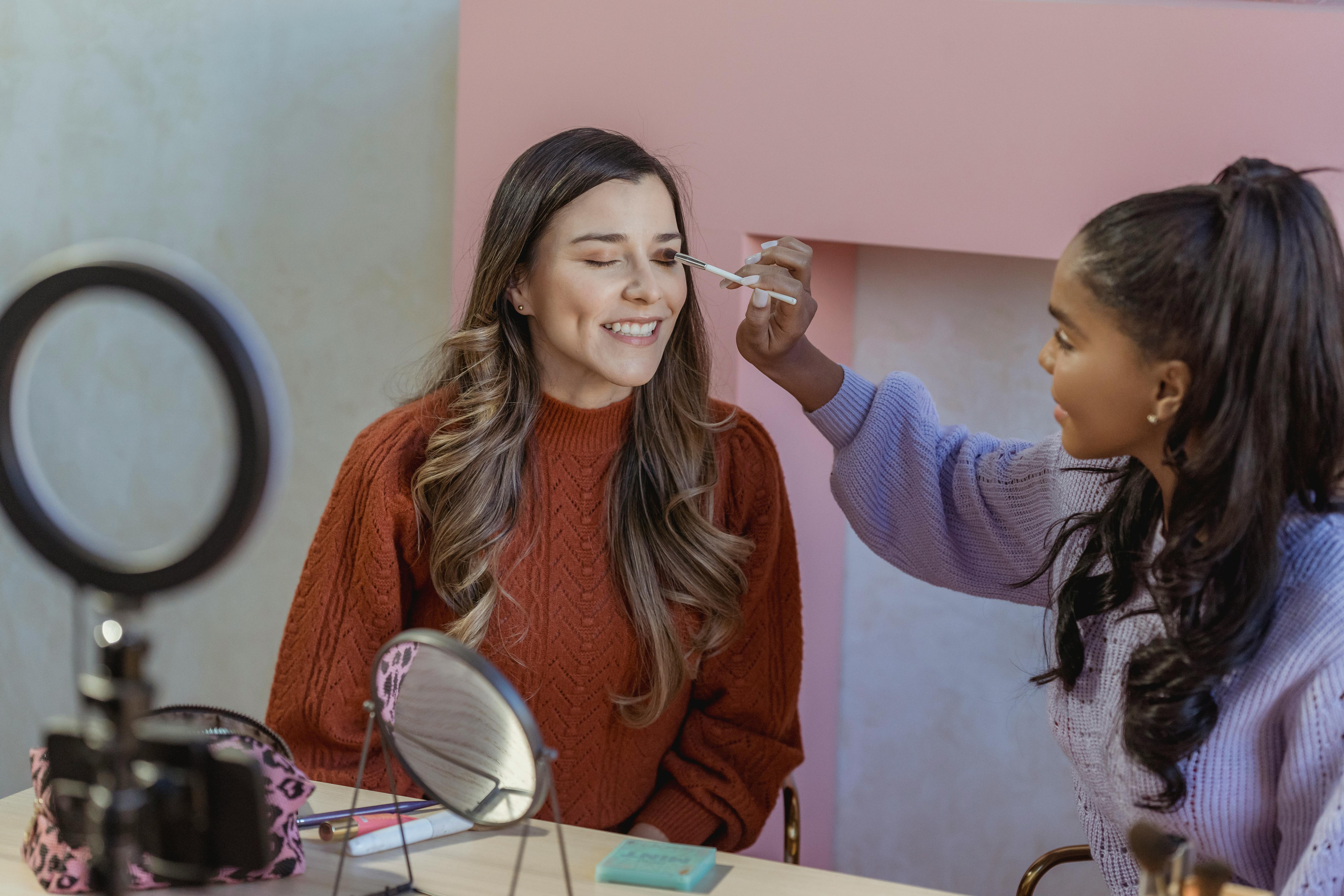 People conducting make-up tutorials